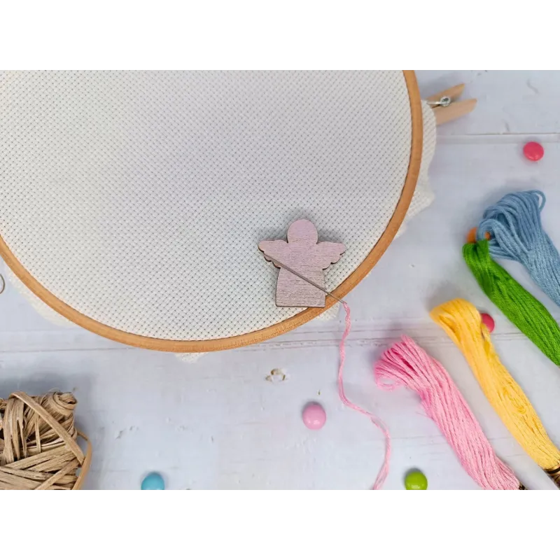 Магнитная игольница. Розовый ангел KF059/60P