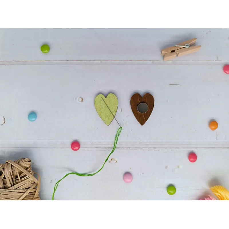 Магнитный держатель иглы. Зеленое сердце KF059/61G