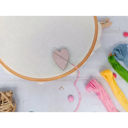 Магнитная игольница. Розовое сердце KF059/61P