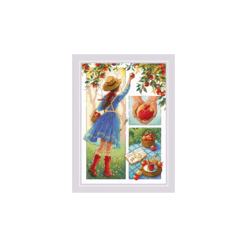 Cross stitch kit "Apple day" 21x30 SR2201