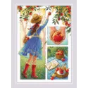 Kreuzstich-Set "Apfeltag" 21x30 SR2201