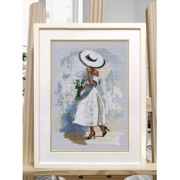 Cross-stitch kit "Stranger in White" S1581