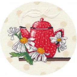 Kryželio siuvinėjimo rinkinys "Tea miniature-3" S1588