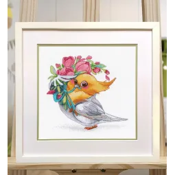 Kryželiu siuvinėjimo rinkinys „Plunksnuotas džentelmenas“ S1592