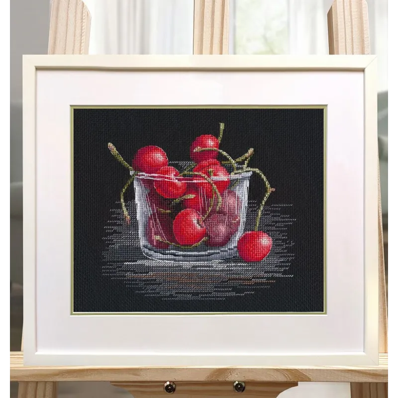 Siuvinėjimo kryželiu rinkinys „Cherries“ S1593