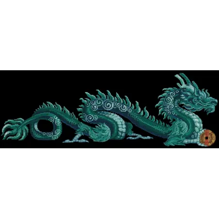 Cross-stitch kit "Jade Dragon" SANN-34