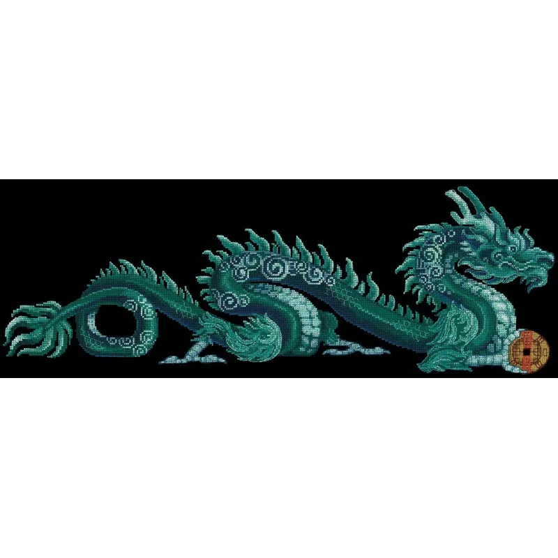 Cross-stitch kit "Jade Dragon" SANN-34