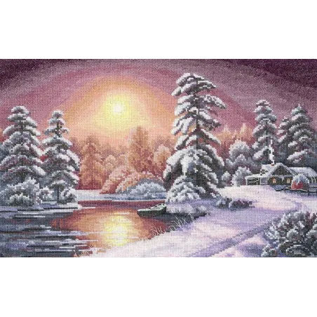 Cross-stitch kit "Winter dawn" SANZ-72