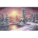 Cross-stitch kit "Winter dawn" SANZ-72