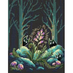 Siuvinėjimo kryželiu rinkinys "Fern bloomed" SM-662