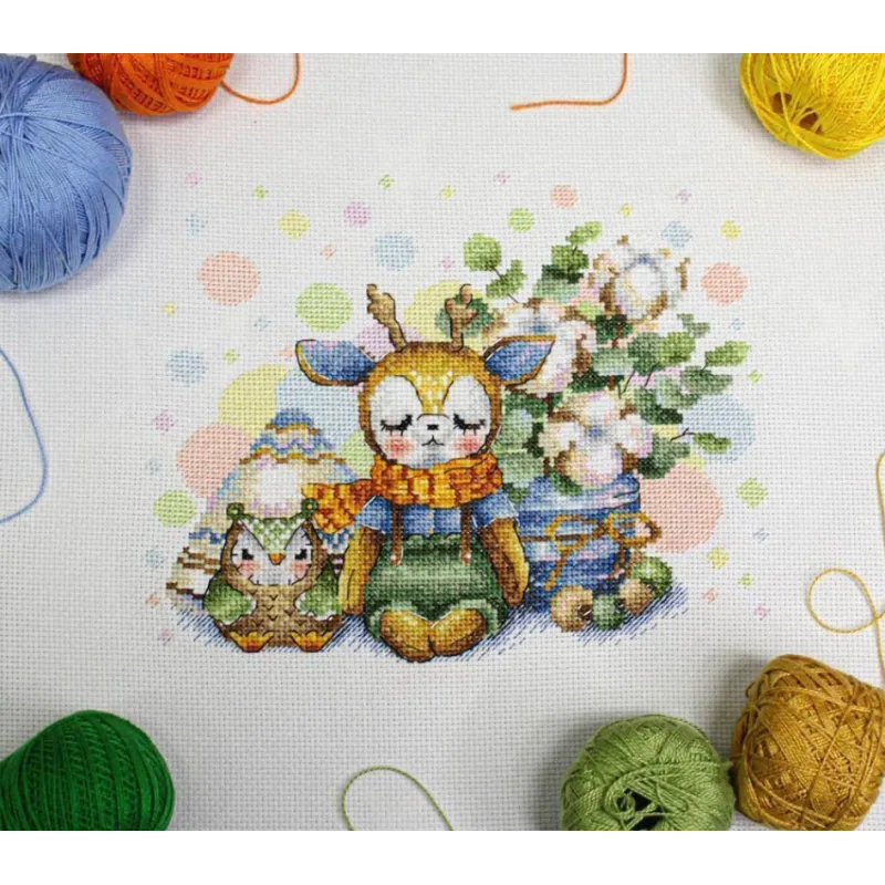 Cross-stitch kit "Favorite toy" SNV-834