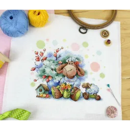 Kreuzstich-Set „Lockiges Schaf“ SNV-835