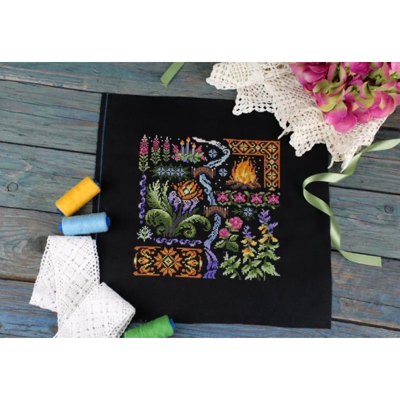 Cross-stitch kit "Sampler. Night" SNV-890