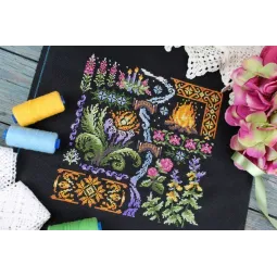 Набор для вышивания крестиком "Sampler. Ночь" SNV-890