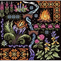 Kryželio siuvinėjimo rinkinys "Sampler. Naktis" SNV-890