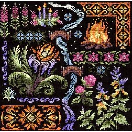 Cross-stitch kit "Sampler. Night" SNV-890