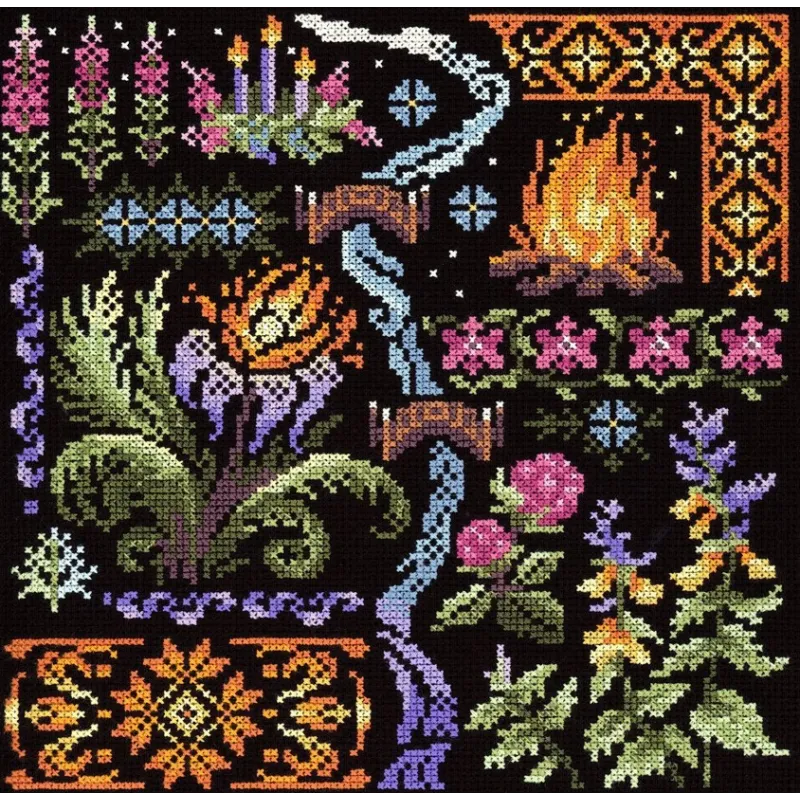 Cross-stitch kit "Sampler. Night" SNV-890