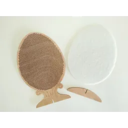 Вышивка крестиком на деревянной основе "Яйцо с бисером. Гжельская роспись" SO-112