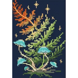 Water-soluble canvas cross-stitch kit "Forest magic" SV-813