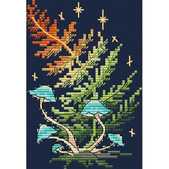 Water-soluble canvas cross-stitch kit "Forest magic" SV-813
