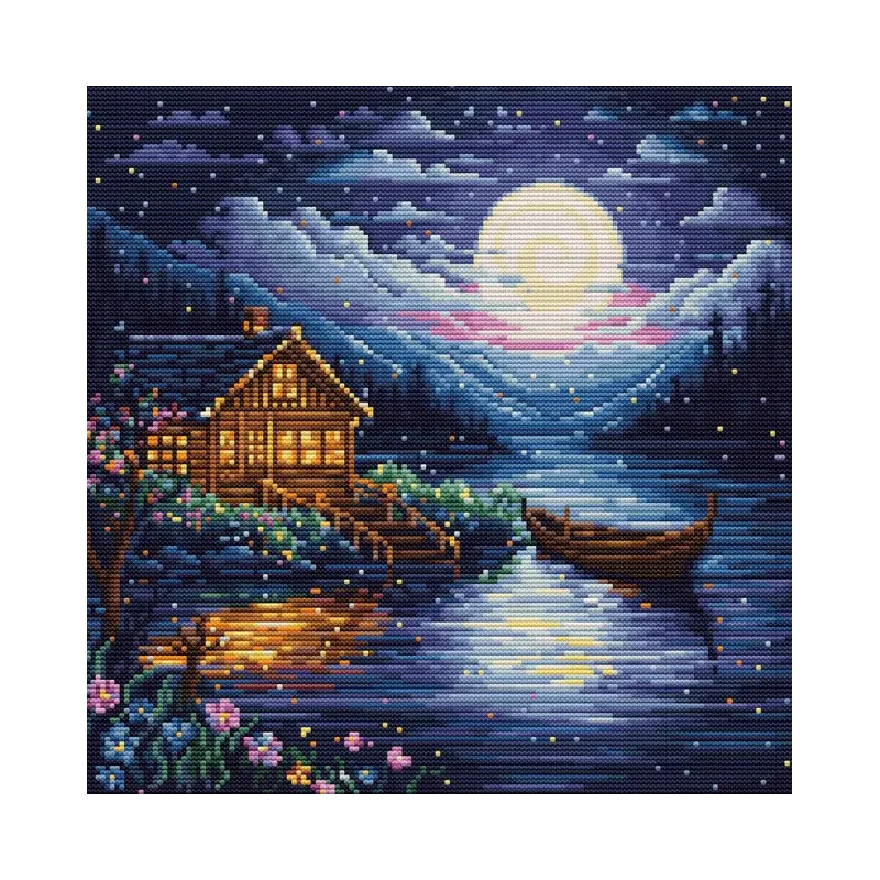 Petit Point Kit  Spring Night 15x15cm SG701