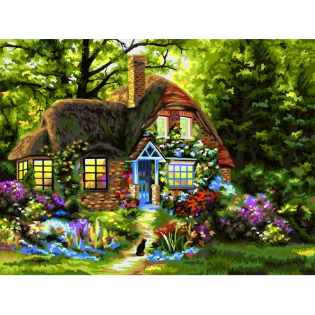 Paint by numbers kit Fairytale House 40x50 cm A121