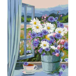 Tapymas pagal skaičius rinkinys Altajaus puokštė 40x50 cm B096 0125