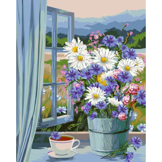 Peinture par numéros Kit Altai Bouquet 40x50 cm B096 0326