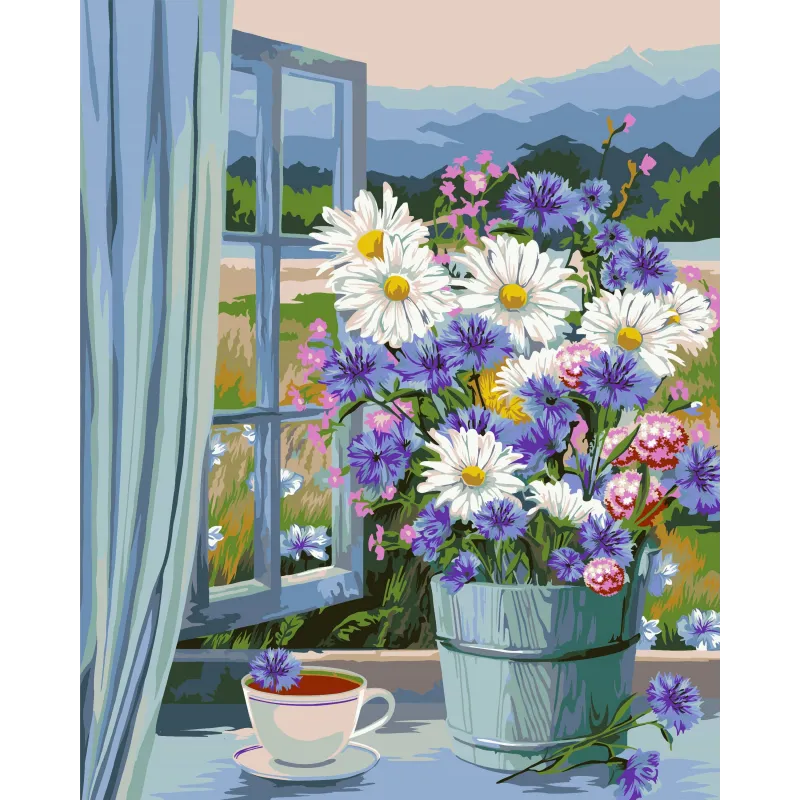 Malen-nach-Zahlen-Set Altai-Bouquet 40x50 cm B096 0326