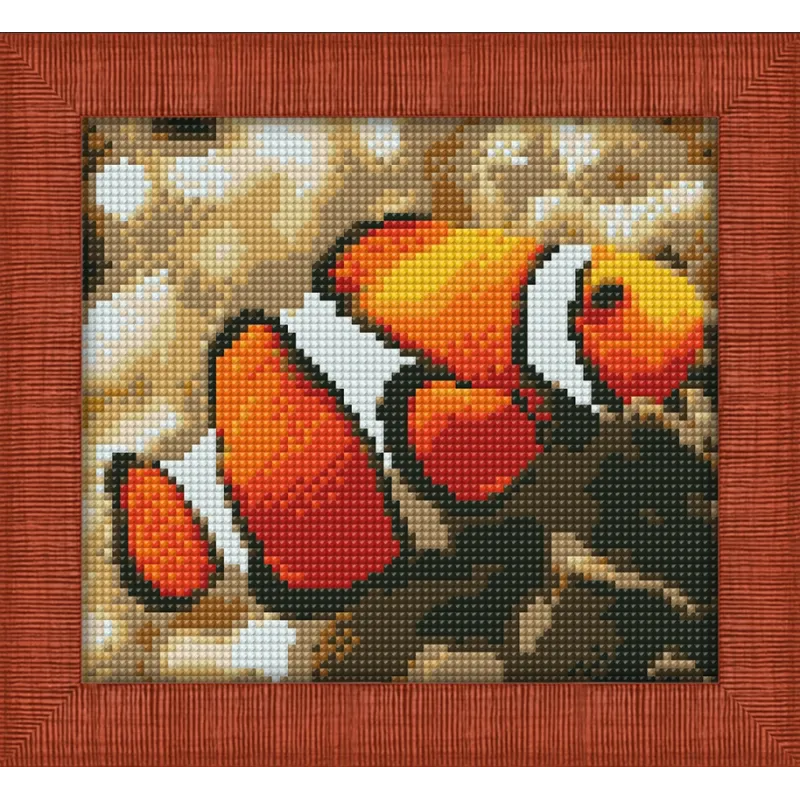 Diamond Painting kit "Clown Fish" 20х18 cm AM1061