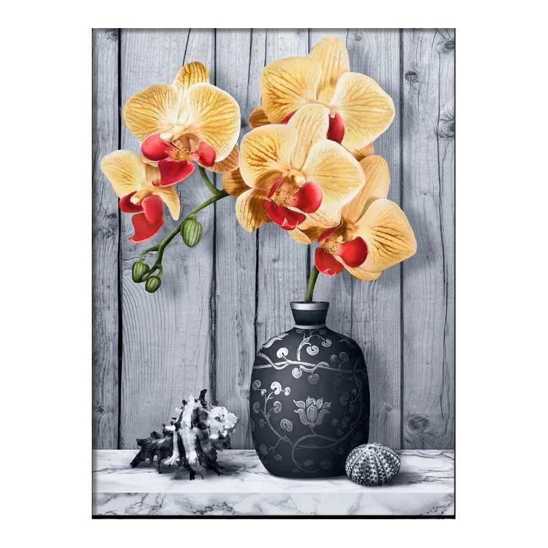 Diamond Painting kit "Orchid on marble" 30х40 cm AM1865