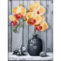 Diamond Painting kit "Orchid on marble" 30х40 cm AM1865