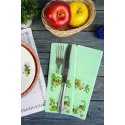 Cross-stitch kit for serving cutlery. Berry mood. 4 things ST-1028