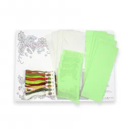 Набор для вышивания крестиком для сервировки столовых приборов. Ягодное настроение. 4 штуки ST-1028