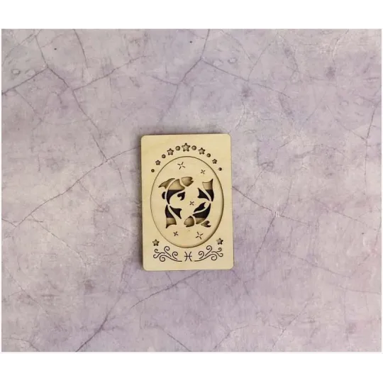 Wooden needle case "Pisces" OR-228