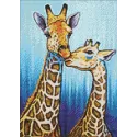 (C) (Eingestellt) Diamond Painting Kit Giraffe Kiss 27 * 38 cm WD066