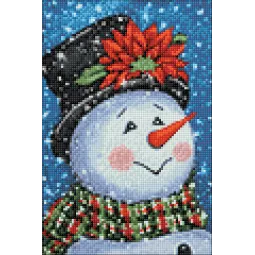 (Abandonné) Bonhomme de neige fantaisie 20*30 cm WD2437