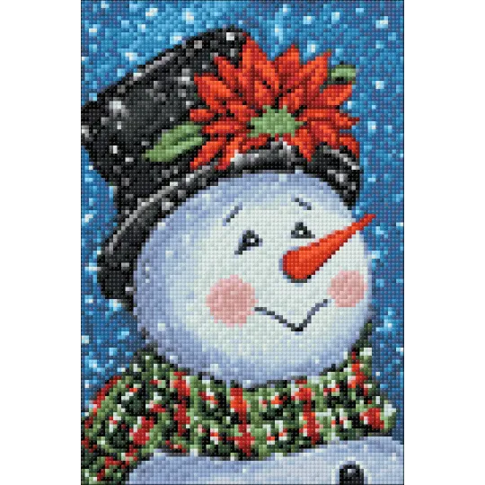 (Abandonné) Bonhomme de neige fantaisie 20*30 cm WD2437