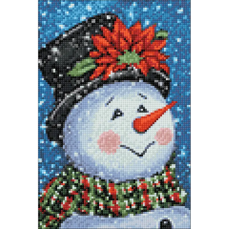 (Abandonné) Bonhomme de neige fantaisie 20*30 cm WD2437