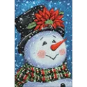 (Discontinué) Bonhomme de neige fantaisie 20*30 cm WD2437