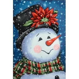 (Abandonné) Bonhomme de neige fantaisie 20*30 cm WD2437