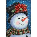 (Discontinué) Bonhomme de neige fantaisie 20*30 cm WD2437