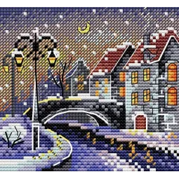 Cross-stitch kit "Winter city" SM-641