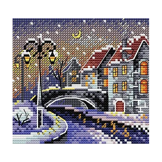 Cross-stitch kit "Winter city" SM-641