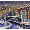 Cross-stitch kit "Winter city" SM-641