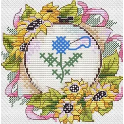 Набор для вышивания крестиком "Hand made. Обруч" SM-726