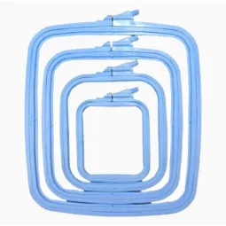 (Brown, Blue) Nurge Square (Rectangular) Plastic Hoops 9.5*11 cm 170-11