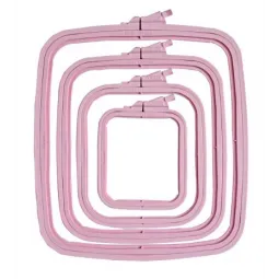 (Brown, Blue) Nurge Square (Rectangular) Plastic Hoops 9.5*11 cm 170-11