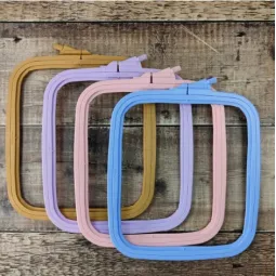 (Brown, Blue) Nurge Square (Rectangular) Plastic Hoops 9.5*11 cm 170-11