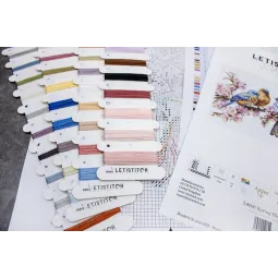 Cross-stitch kit "Spring Bloom" 16x27cm SLETIL8090